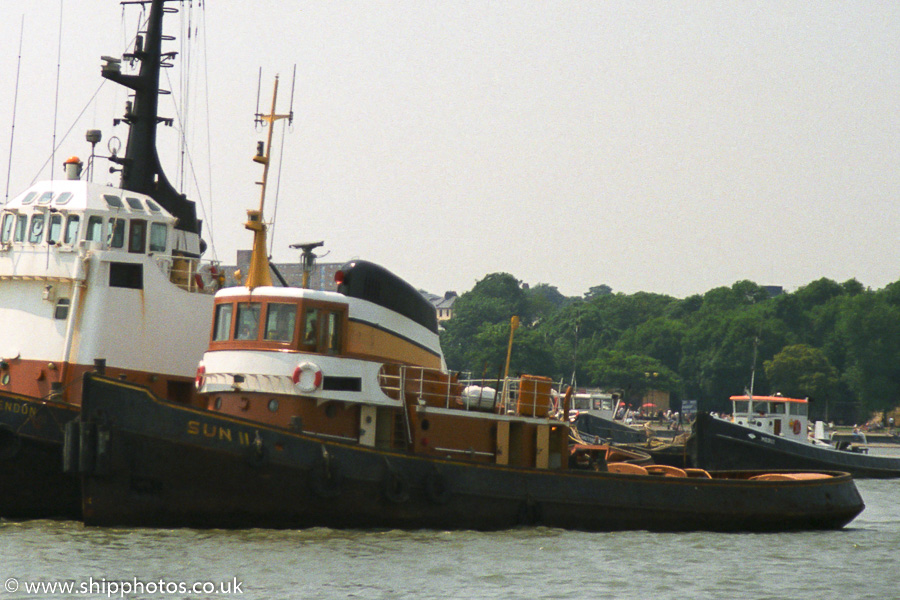 Photograph of the vessel  Sun II pictured at Gravesend on 17th June 1989