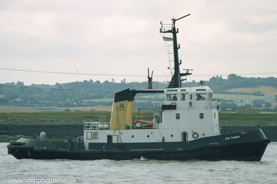 Photograph of the vessel  Sun Thames pictured on the River Thames on 16th August 2003