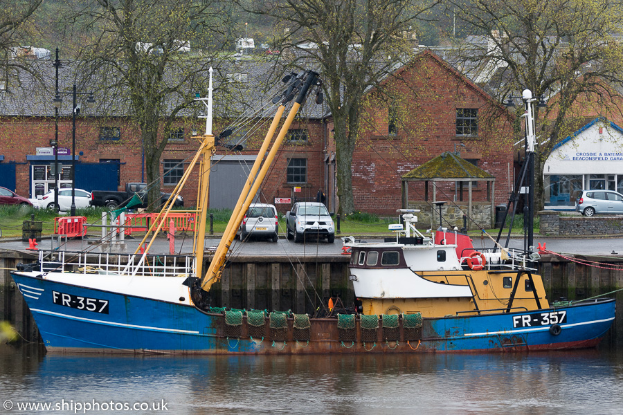 Photograph of the vessel fv Susan Bird pictured at Kirkcudbright on 2nd May 2015