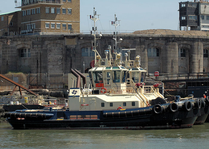 Photograph of the vessel  Svitzer Harty pictured at Sheerness on 22nd May 2010