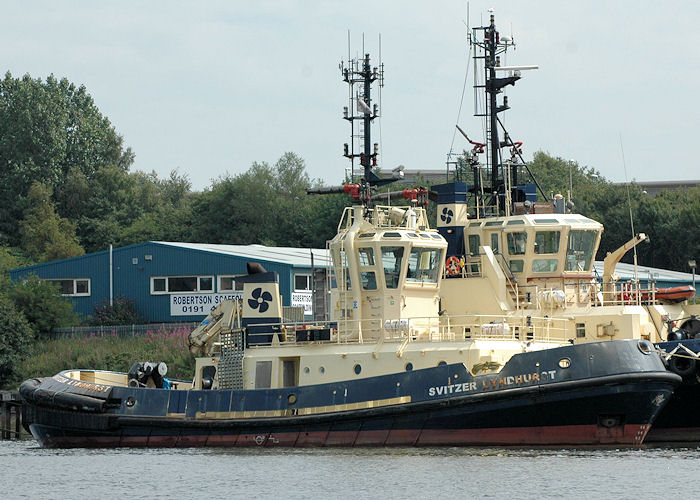 Photograph of the vessel  Svitzer Lyndhurst pictured at Hebburn on 8th August 2010