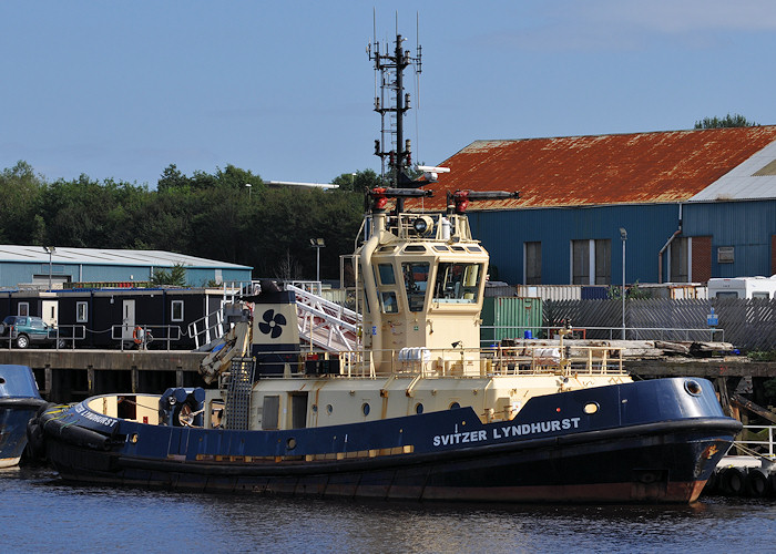Photograph of the vessel  Svitzer Lyndhurst pictured at Hebburn on 26th August 2012