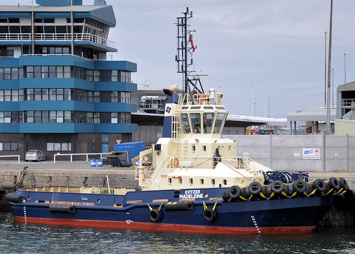 Photograph of the vessel  Svitzer Madeleine pictured at Southampton on 6th August 2011