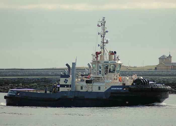 Photograph of the vessel  Svitzer Maltby pictured on the River Tyne on 25th September 2009