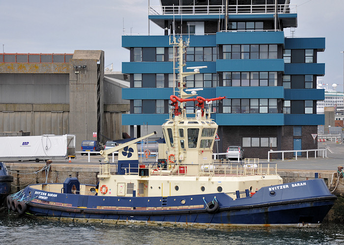 Photograph of the vessel  Svitzer Sarah pictured at Southampton on 6th August 2011