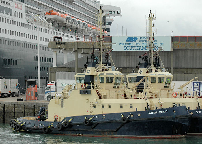 Photograph of the vessel  Svitzer Surrey pictured in Southampton on 14th August 2010