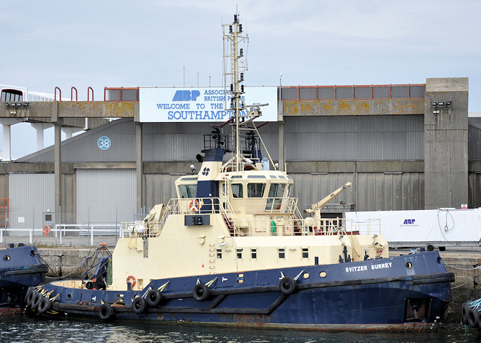 Photograph of the vessel  Svitzer Surrey pictured in Southampton on 6th August 2011