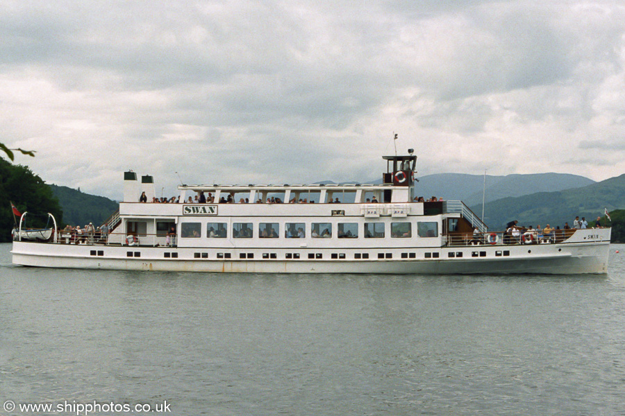 Photograph of the vessel  Swan pictured at Bowness on 12th June 2004