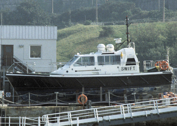Photograph of the vessel pv Swift pictured in Devonport Naval Base on 27th September 1997