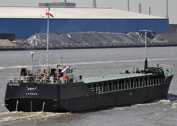 Photograph of the vessel  Swift pictured passing Vlaardingen on 27th June 2011