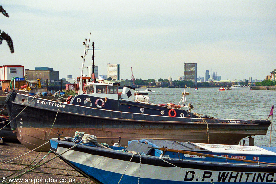 Photograph of the vessel  Swiftstone pictured at Greenwich on 3rd September 2002
