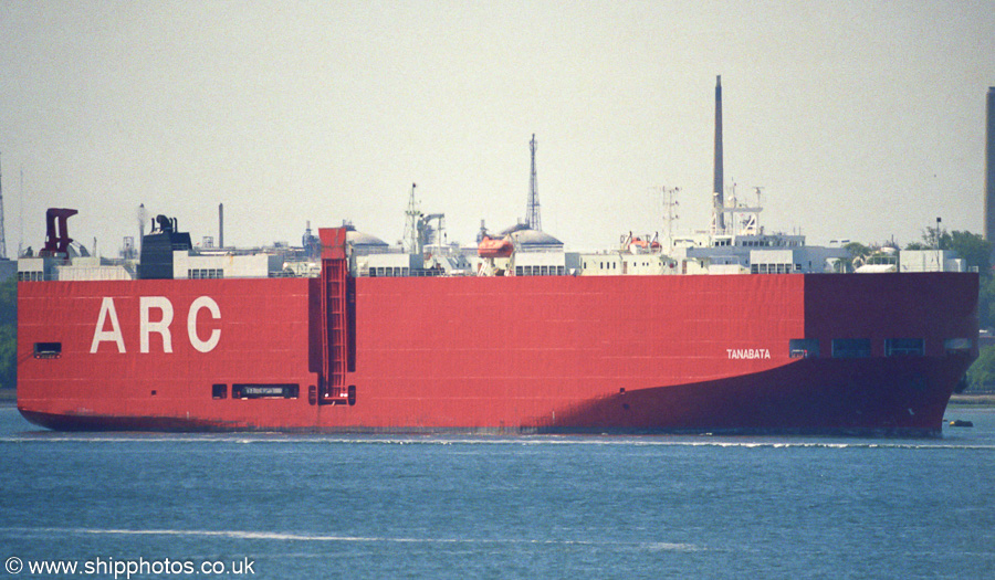 Photograph of the vessel  Tanabata pictured arriving at Southampton on 6th May 2003