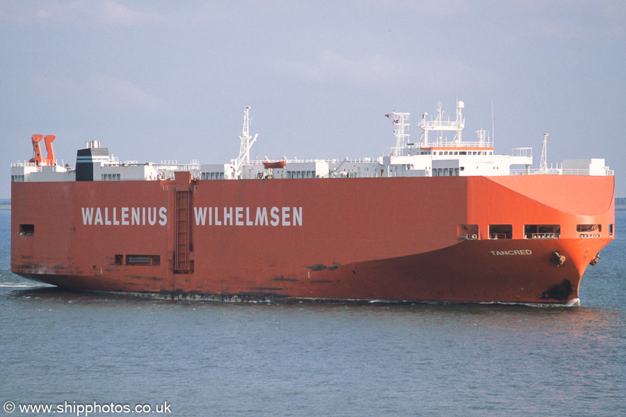 Photograph of the vessel  Tancred pictured on the Westerschelde passing Vlissingen on 20th June 2002