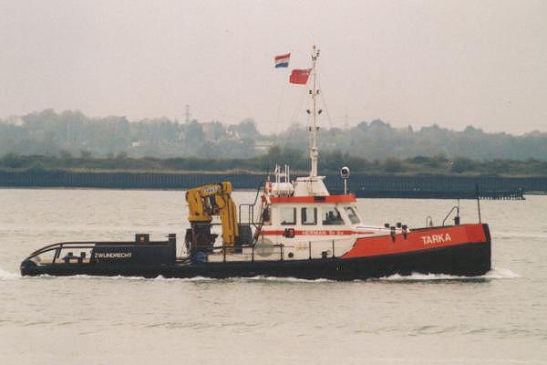 Photograph of the vessel  Tarka pictured at Southampton on 14th April 2000