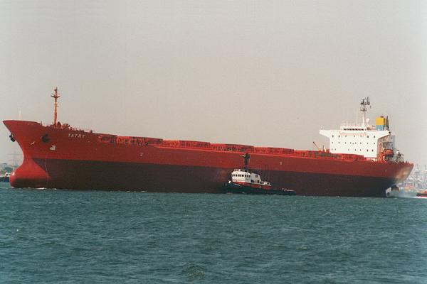 Photograph of the vessel  Tatry pictured departing Southampton on 25th July 1995