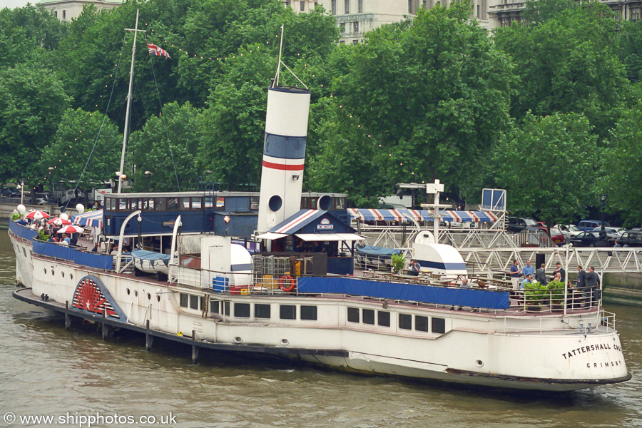 Photograph of the vessel  Tattershall Castle pictured in London on 14th June 2002