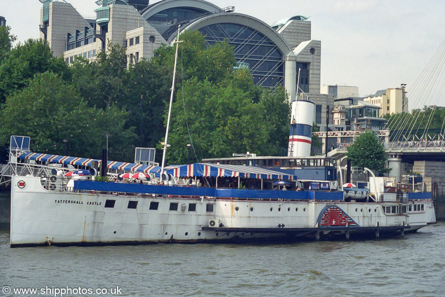 Photograph of the vessel  Tattershall Castle pictured in London on 3rd September 2002