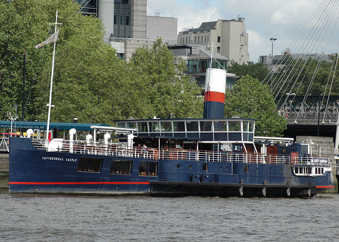 Photograph of the vessel  Tattershall Castle pictured in London on 18th May 2008
