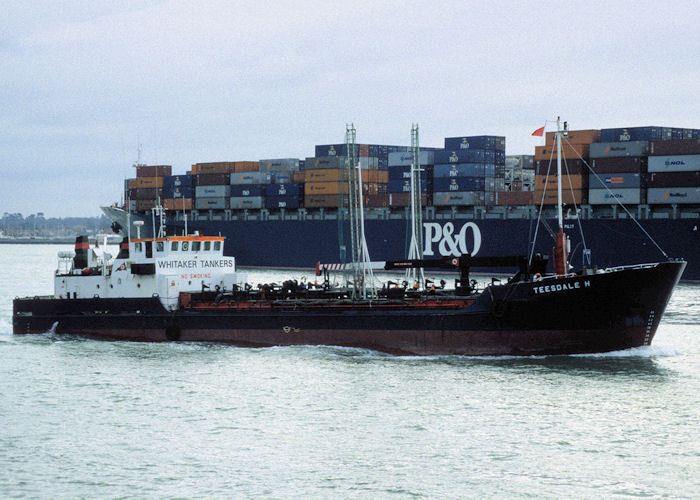 Photograph of the vessel  Teesdale H pictured at Southampton on 21st January 1998
