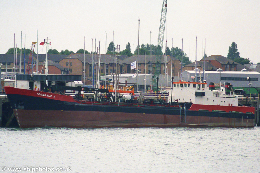 Photograph of the vessel  Teesdale H pictured at Gosport Fuel Jetty on 5th July 2003