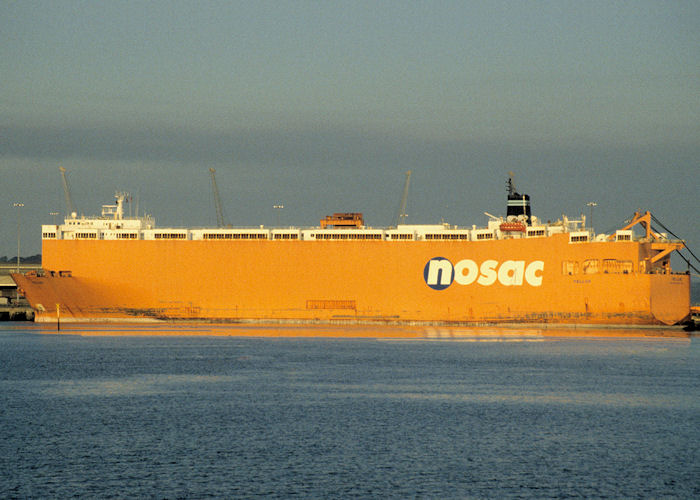 Photograph of the vessel  Tellus pictured at Southampton on 15th August 1997