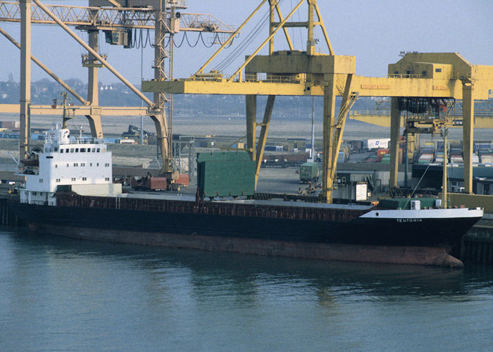 Photograph of the vessel  Teutonia pictured at Parkeston Quay, Harwich on 15th April 1996