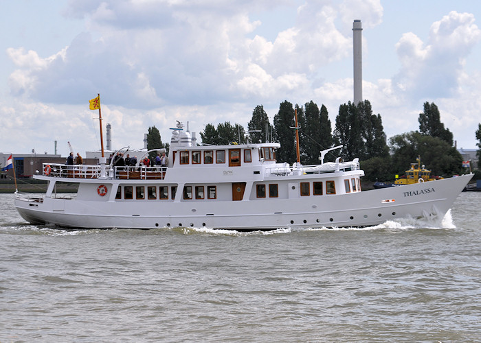 Photograph of the vessel  Thalassa pictured passing Vlaardingen on 24th June 2011