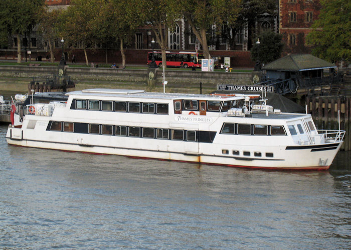 Photograph of the vessel  Thames Princess pictured at Lambeth on 26th October 2009
