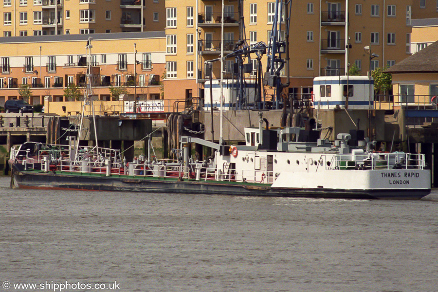 Photograph of the vessel  Thames Rapid pictured on the River Thames on 22nd April 2002