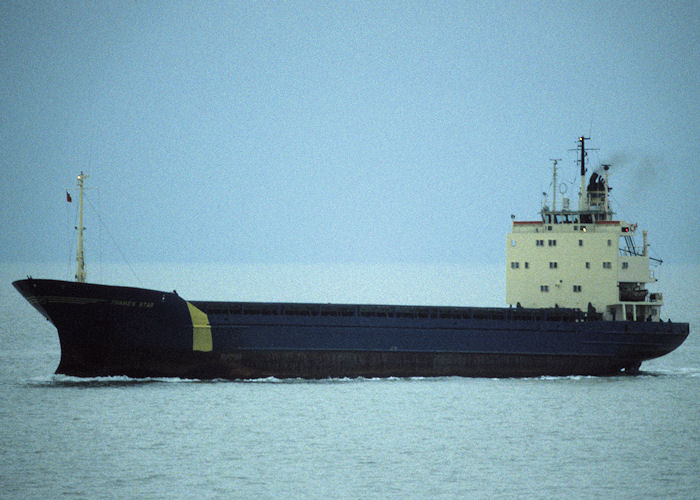 Photograph of the vessel  Thames Star pictured approaching Harwich on 26th May 1998