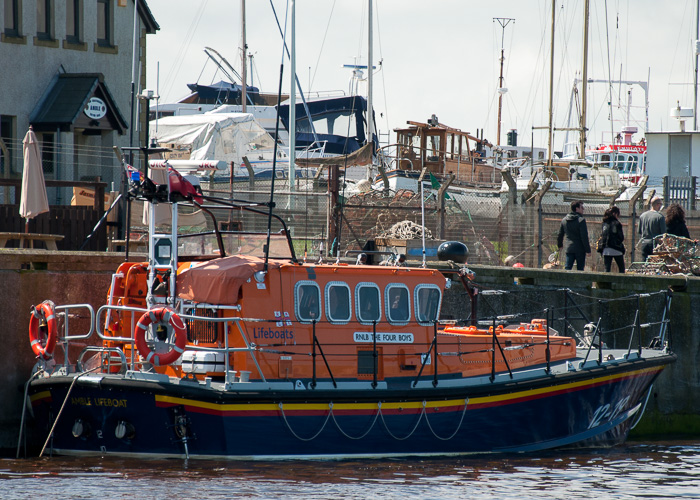 Photograph of the vessel RNLB The Four Boys pictured at Amble on 25th May 2014