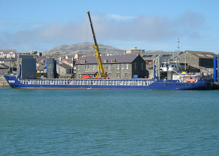 Photograph of the vessel  Theseus pictured in Holyhead on 24th April 2008