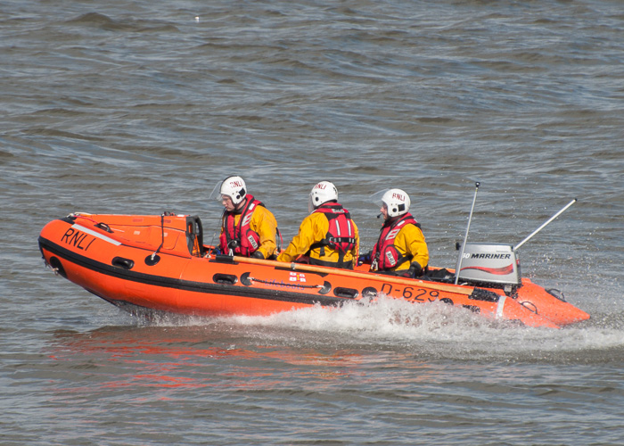 Photograph of the vessel RNLB The Shannock pictured at Workington on 22nd March 2014