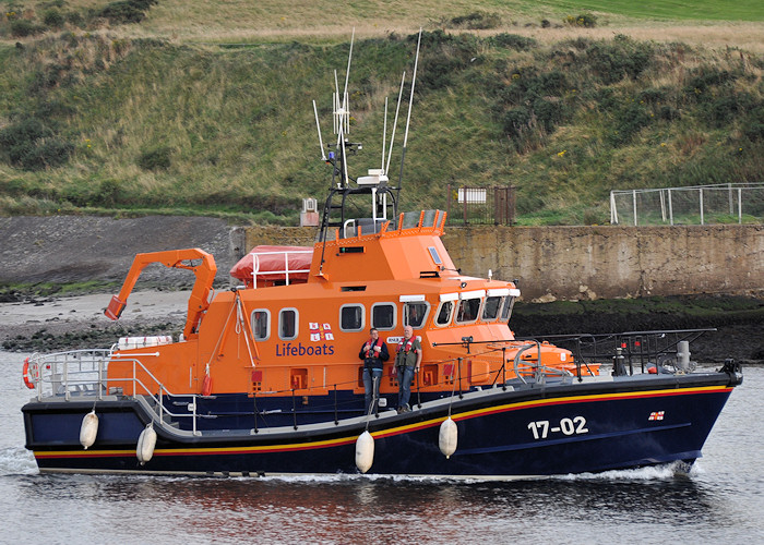 Photograph of the vessel RNLB The Will pictured arriving at Aberdeen on 16th September 2012