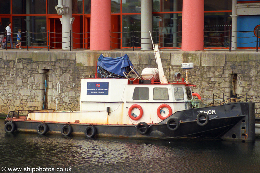 Photograph of the vessel  Thor pictured in Albert Dock, Liverpool on 29th June 2002