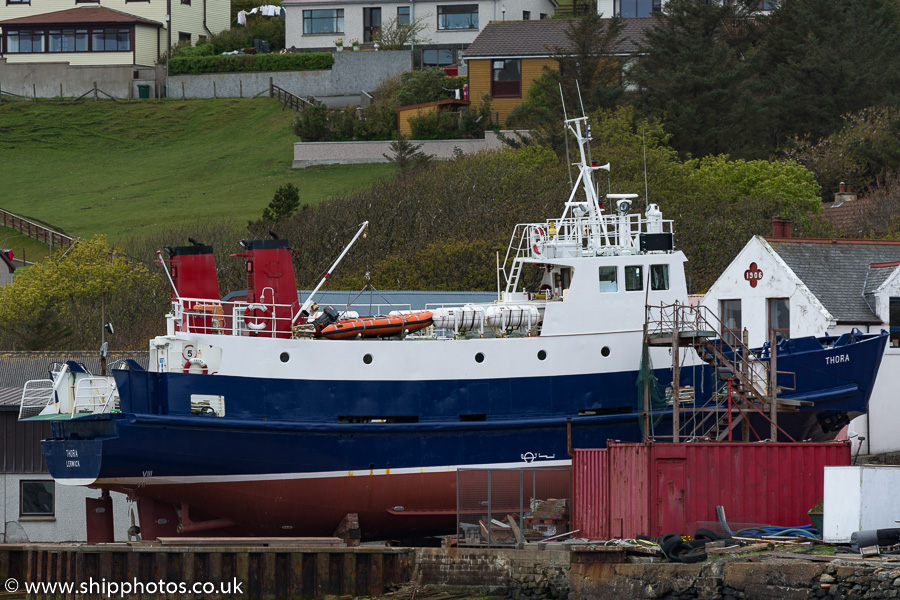 Photograph of the vessel  Thora pictured at Scalloway on 20th May 2015