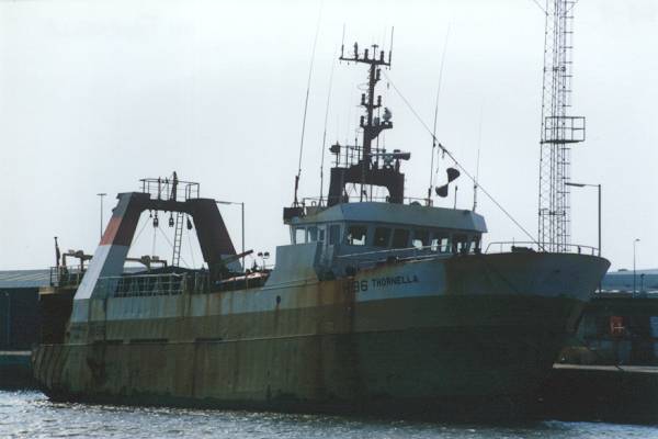 Photograph of the vessel fv Thornella pictured in Hull on 17th June 2000