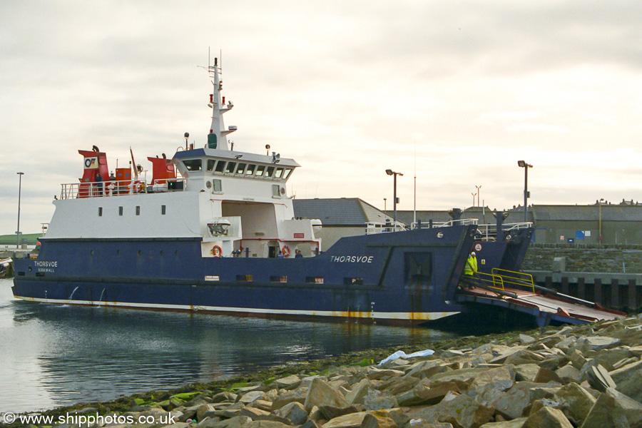 Photograph of the vessel  Thorsvoe pictured at Kirkwall on 9th May 2003