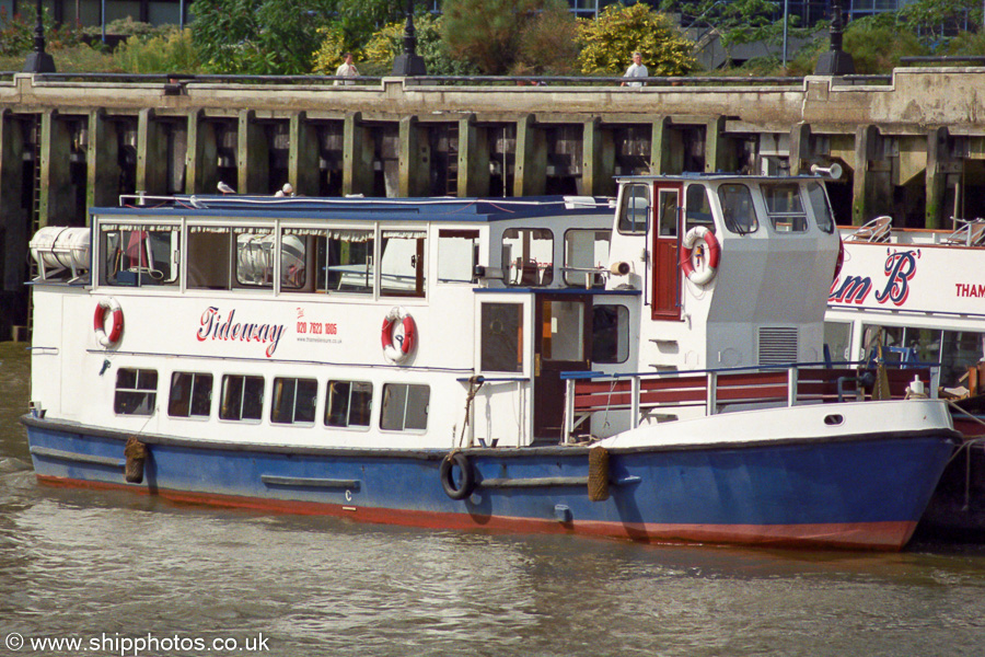Photograph of the vessel  Tideway pictured in London on 3rd September 2002