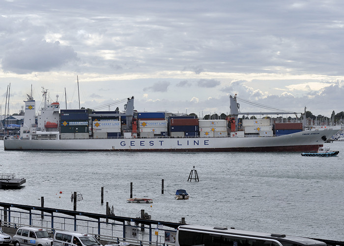 Photograph of the vessel  Timor Stream pictured arriving in Portsmouth Harbour on 7th August 2011