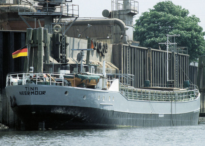 Photograph of the vessel  Tina pictured at Hamburg on 9th June 1997