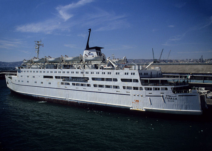 Photograph of the vessel  Tipasa pictured at Marseille on 6th July 1990