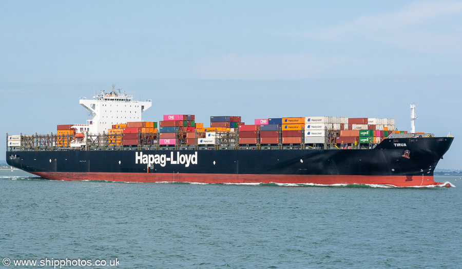 Photograph of the vessel  Tirua pictured in the Solent on 8th July 2023