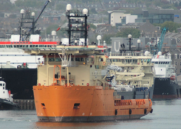 Photograph of the vessel  Toisa Vigilant pictured at Aberdeen on 29th April 2011