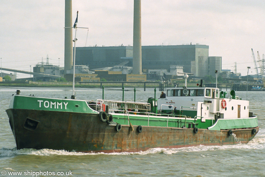 Photograph of the vessel  Tommy pictured at Gravesend on 16th August 2003