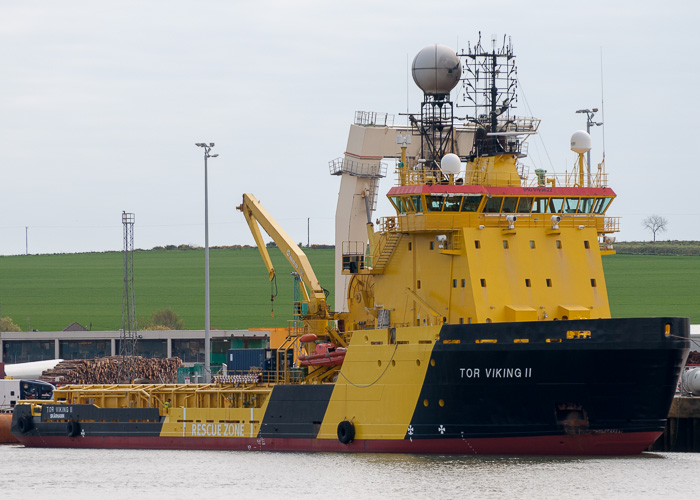 Photograph of the vessel  Tor Viking II pictured at Montrose on 3rd May 2014