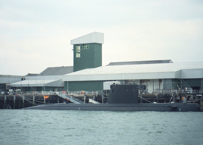 Photograph of the vessel SPS Tramontana pictured at Gosport on 25th June 1988