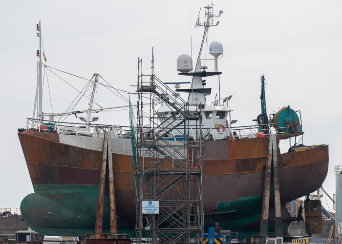 Photograph of the vessel fv Tranquility pictured at Peterhead on 5th May 2014