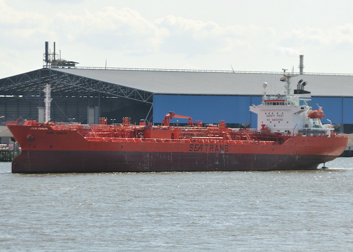 Photograph of the vessel  Trans Adriatic pictured arriving at 1e Petroleumhaven, Rotterdam on 24th June 2011