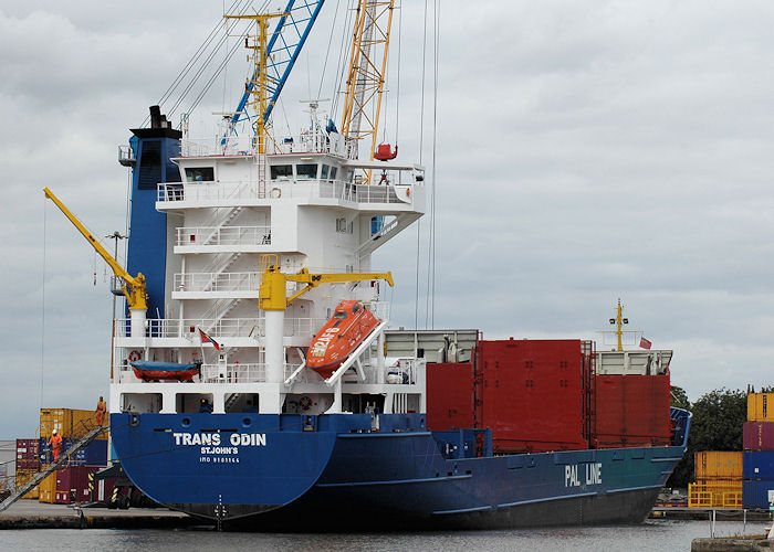 Photograph of the vessel  Trans Odin pictured in Goole on 6th September 2009